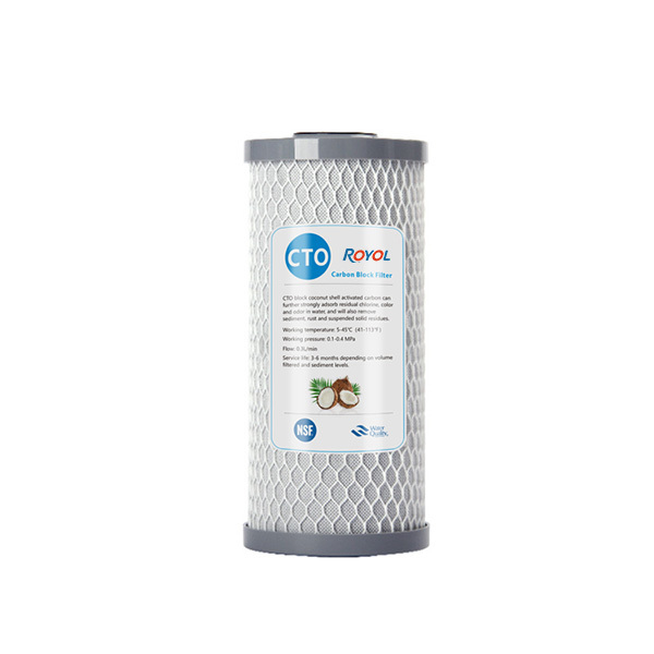 5 Micron CTO Activated Carbon Block Water Filter Cartridge