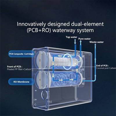 Multi Stage Under Sink RO Systems 800GPD Reverse Osmosis System Tankless Water Filter