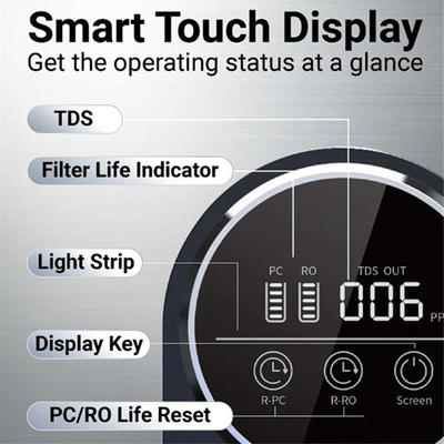 Stainless Steel RO System 800GPD Reverse Osmosis Water Filter System 2:1 Pure to Drain