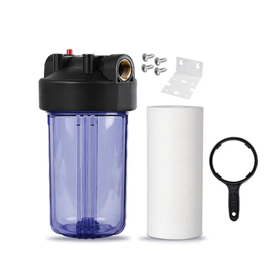 10x4.5" Clear Jumbo Water Filter Housing Water Filter Systems With PP Sediment Filter
