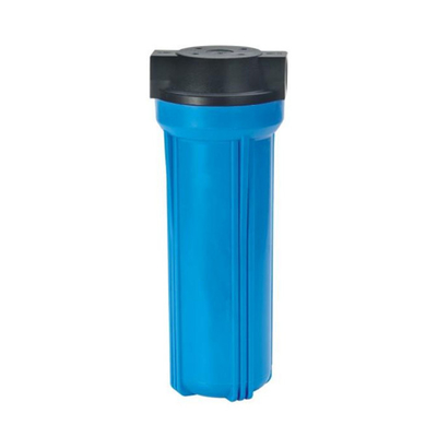 10 Inch 10x2.5" Blue Water Filter Housing 1/4" Plastic Port For Water Purifier