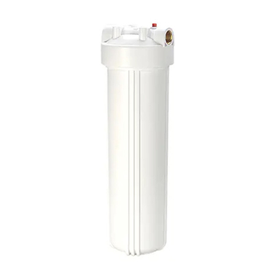 High Pressure 20"X4.5" White Big Flow Filter Housing 1 Inch 1.5 Inch Brass Port