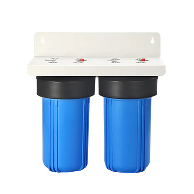 Dual Stage Big Blue Clear Jumbo Filter Housing PP Sediment CTO Carbon Pre Water Filtration