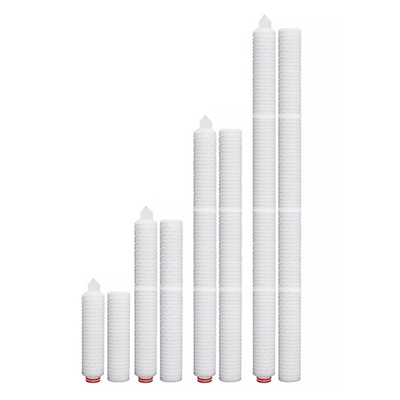 PES Microporous Pleated Water Filter Cartridge 10" 20" 30" 40" For Chemical Liquid