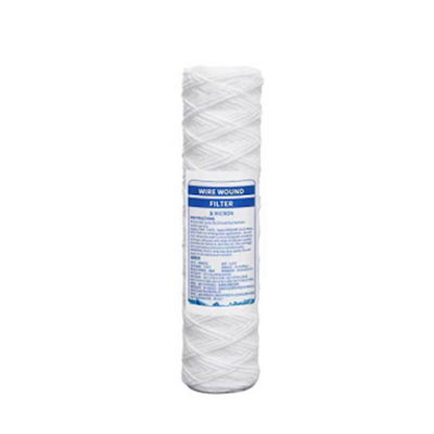 PP Cotton Yarn String Wound Water Filter Cartridge Replacement 10 Inch For Food Beverage