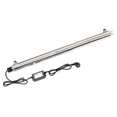 55W UV Water Sterilizer 12GPM Water Disinfection Filter SPA Water Treatment
