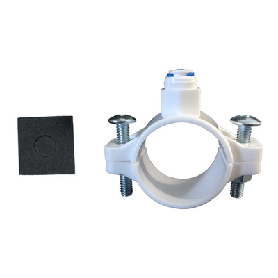 Wastewater Quick Connect Saddle Valve 1/4" 3/8" Reverse Osmosis Water Filter Drain Clamp