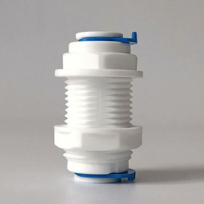 Push In To Connect Straight Quick Connect Bulkhead Fittings 1/4 Inch 3/8 Inch