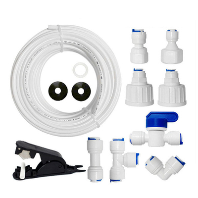 Push In Water Filter Connection Fittings Refrigerators Water Hose Connector 3/8" 1/4"