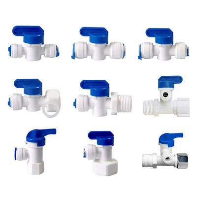 Reverse Osmosis Water Filter Connection Fittings Water Feed Adapter 3 Way Ball Valve Hand Valve