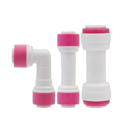 Quick Connector Straight Thread Elbow 1/4" 3/8" One Way Check Valve For Reverse Osmosis
