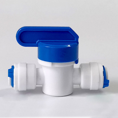 POM Equal Straight Tube Ball Valve Connector 1/4" 3/8" For RO Water Filter System