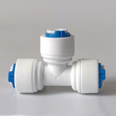 POM Plastic 1/4" Type T Quick Connect Tee Joint Hose Tee Quick Connect Fittings
