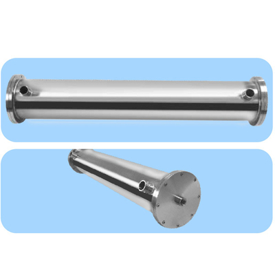 8" FRP RO Membrane Housing Flange Type Closure Stainless Steel Sanitary Tri Clover End