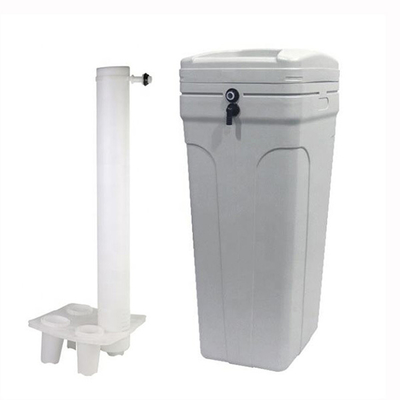 Square Water Softener Brine Tank 25L 70L 100L With Salt Well Brine Salt Tank Safety Float