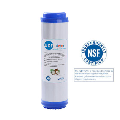 Water Filter Cartridge UDF 10x2.5" Coconut Granular Activated Carbon GAC NSF Certified