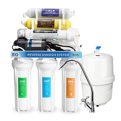 75GPD RO Water Filter System with Mineral Alkaline Filter and 304 Stainless Steel Faucet