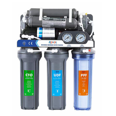 Kitchen Under Sink 75GPD RO Water Systems with Dual Pressure Gauge