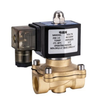 Normally Open Brass Solenoid Valve for Water  Treatment 2W Series Drect Acting