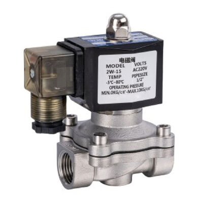 2W Series High Pressure Normally Closed Direct Acting Solenoid Valve with Rapid Response
