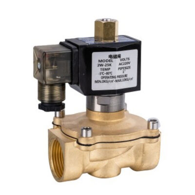 2W Series Normally Open Brass Solenoid Valve Featuring Robust Construction Ideal for Precise and Fluid Control Applications
