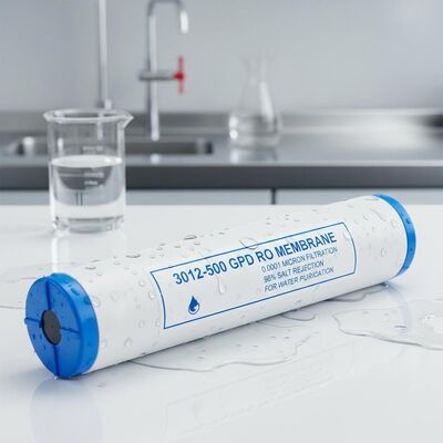 3012-500 GPD RO Membrane with 0.0001 Micron Filtration and 98% Salt Rejection for Water Purification