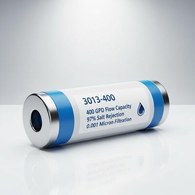 3013-400 Reverse Osmosis Membrane with 400GPD Flow Capacity, 97% Salt Rejection, and 0.0001 Micron Filtration for RO Water Purifiers