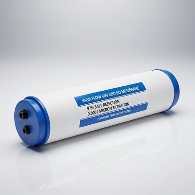High Flow 600 GPD RO Membrane with 97% Salt Rejection and 0.0001 Micron Filtration for Home Pure Water Filter
