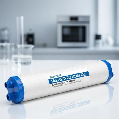 High Flow 1000 GPD RO Membrane with 0.0001 Micron Filtration for Household RO Water Purification Systems