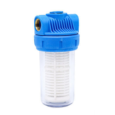 5-inch ABS Plastic + Brass Water Filter Housing with Mesh Filter Cartridges for Small-Flow Systems