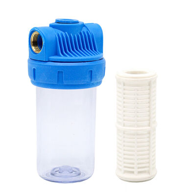 5-inch ABS Plastic + Brass Water Filter Housing with Mesh Filter Cartridges for Small-Flow Systems