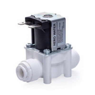 Normally Closed Electric Water Inlet Solenoid Valve Water Flow Switch 3/8" Quick Connect