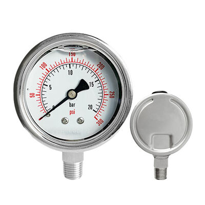Stainless Steel Radial Digital Pressure Gauge for Liquid and Water Pressure Measurement