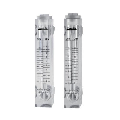 5GPM 10GPM Panel Flowmeters Acrylic Tube High Precision Flow Meter for Reverse Osmosis System RO Machine