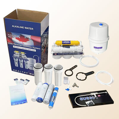 1:1 waste ratio 6 stage 100 GPD Pumpless RO system