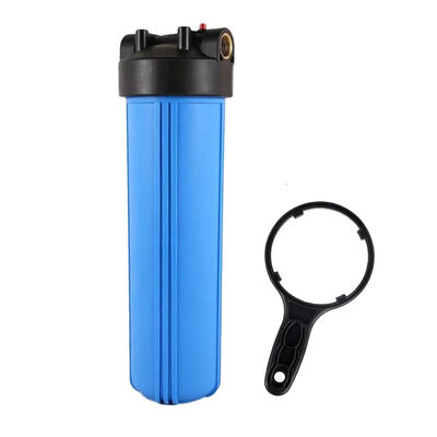 Commercial High Flow 20" x 4.5" Big Blue Water Filter Housing Single Stage Pre Filter
