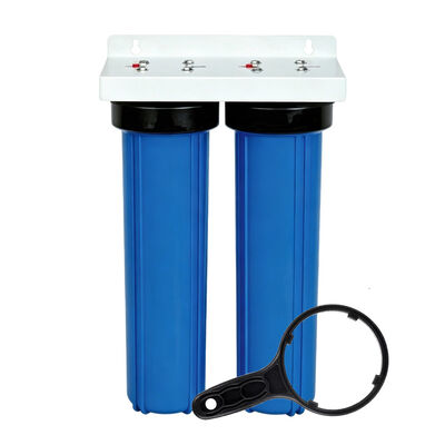 2 Stage 20" x 4.5" Big Blue Water Filter Housing