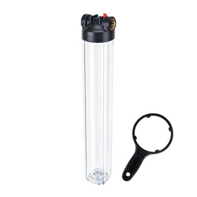 20 Inch Standard Single Commercial Water Filter Housing Pre-Filtration System NPT/BSP Port Pressure Release