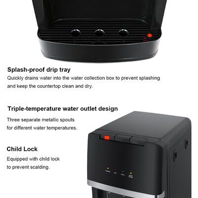 Desktop Water Dispenser 5 Stage RO UF Filtration System Electric Cooling Heating Water Purifier for Home Hotel Office