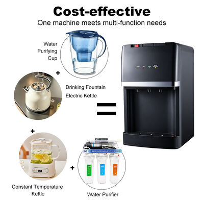 Desktop Water Dispenser 5 Stage RO UF Filtration System Electric Cooling Heating Water Purifier for Home Hotel Office