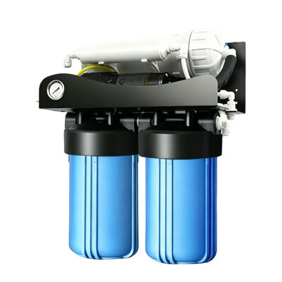 Commercial 4 Stage 10" Big Blue Reverse Osmosis Water Filter with 400 GPD 600GPD 800GPD