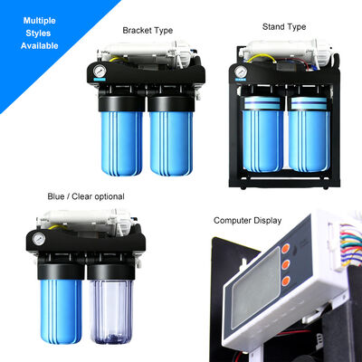 Commercial 4 Stage 10" Big Blue Reverse Osmosis Water Filter with 400 GPD 600GPD 800GPD