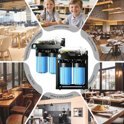 ROYOL Water 4 Stage Commercial RO System with High Pressure Explosion Proof 10" Jumbo Filter Housing