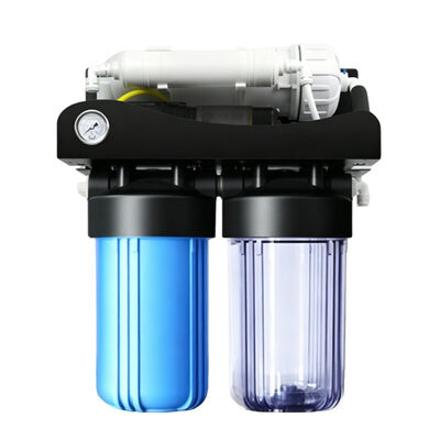 10" Big Blue Clear Commercial RO System Water Purifier with 4 Stage Filtration