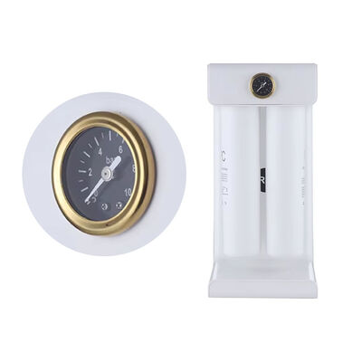 4-Stage Reverse Osmosis System with Pressure Gauge for Household & Small Commercial Use